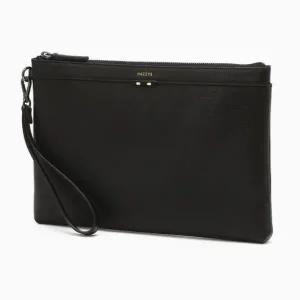 [롯데백화점]헤지스ACC [쇼핑백동봉] [ROWING STRIPE] 가죽 클러치 HJHO5F530BK