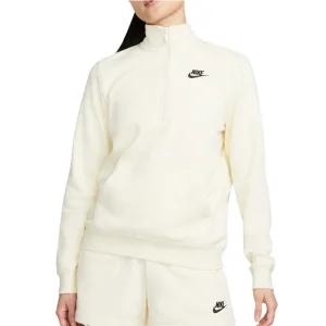 나이키 여성 스포츠웨어 클럽 플리스 하프집업 써밋화이트 DQ5839-113