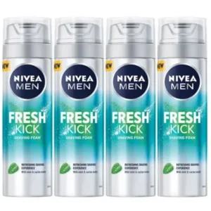 니베아 맨 프레시킥 쉐이빙 폼 200ml X 4