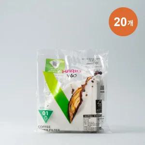 하리오 필터 VCF01 화이트 100매 X 20개
