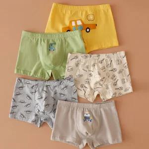 MIMO 남아/주니어 코튼 사각팬티 5매세트(295)