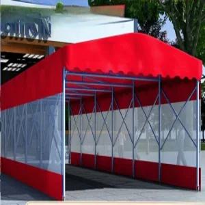 대형 자바라 천막 창고 야외 그늘막 이동식 접이식
