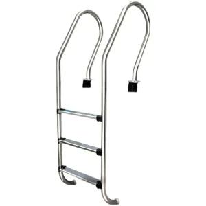 수영장계단 스테인레스 미끄럼 방지 발판 풀장 사다리 수영장계단 (A형) - 2단