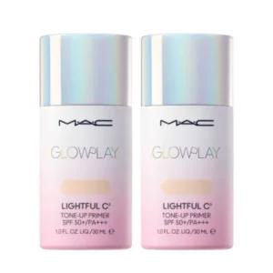 맥 글로우플레이 라이트풀 C 톤업 프라이머 30ml x 2개 로즈 톤업 베이스