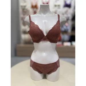 [트라이엄프](강남점)] 매직 컴포트 노와이어 브래지어 햄팬티 세트 브라운 ( TEWBR714TEWBP714BR )