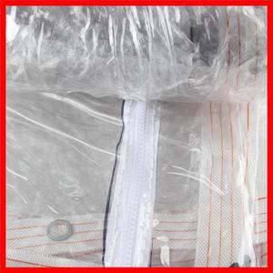 지퍼 방수 타포린 야외 정원 PVC 투명 천 도어 창 즙이 많은 식물 캐노피 커버