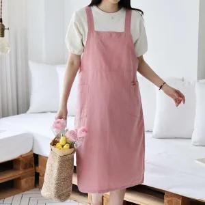 여자 린넨원피스 9컬러 빅포켓 멜빵 롱원피스_4