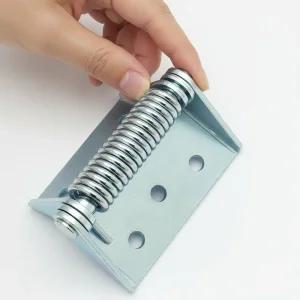 손쉬운 스프링 자동 경첩 정첩 흰지 앵글 욕실장 스텐 70x83mm