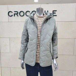 [크로커다일레이디]자수 포인트 후드패딩점퍼CLEWPD001-LK_BP