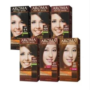 에네스티 아로마 순한 셀프 염색약 흰머리 새치 커버 뿌리 6종 60ml (3개)