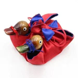 전통 목각원앙 한쌍 금슬 폐백용품 답례품 공예 소품