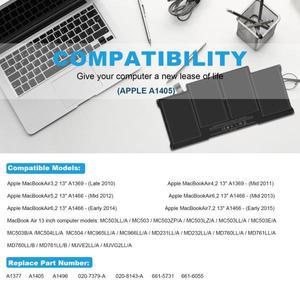 Damaite 노트북 배터리  맥북 호환 에어 13 인치 A1466 (미드 2012  조기 7.6v 55Wh