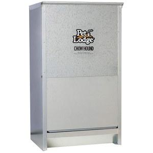 펫 로지 자동 반려견 사료 | 대형견을 위한 차우 하운드 야외 반려동물 견고한 아연 도금 강철 미국산 50파운드