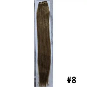 100%인모 붙임머리 헤어피스 18인치 미노피스　8번