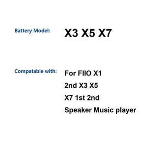 3500Mah 음악 플레이어 배터리 Fiio X1 2Nd X3 X5 X7 1St용 고효율