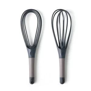 미니거품기 1개 2-In-1 트위스트 거품기 접이식 풍선 요리 베이킹용 계란 비터 - 주방