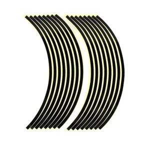 바퀴 휠라인 유광 스티커 검정 탈부착 자전거 휠 탈부착 차량용 야간안전 휠