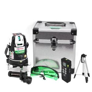 아큐앵글 추적형 그린 레이저 레벨 A-8844T 리모컨 삼각대 포함