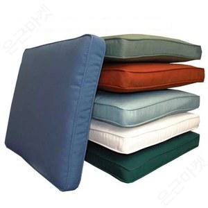 야외 쇼파쿠션 콘서트 방수 레드 맞춤제작 벤치 좌식 오렌지 55x55x8cm 1 방석