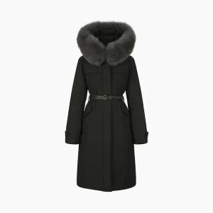 [에고이스트]인퀼팅 벨티드 폭스퍼 구스 롱다운 ER4TD006_s