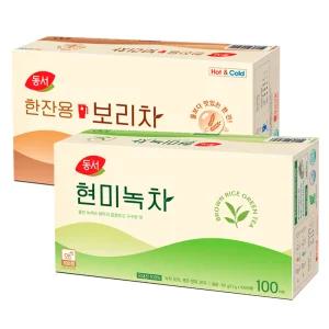 동서 현미녹차 100T+한잔용보리차100T