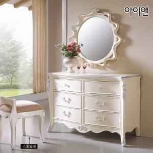 [아이앤] 엘리카 엔틱 1200 와이드 화장대 CA