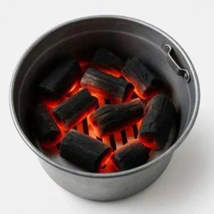 바베큐 그릴 숯통+들게 세트 식당 원형 숯불통 캠핑 화로대 뜨개 집게 들개