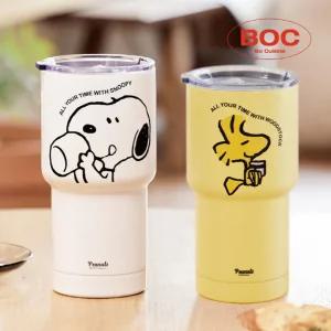 스누피 이중 진공 스텐 텀블러 600ml보틀 휴대용물병 휴대용 보틀