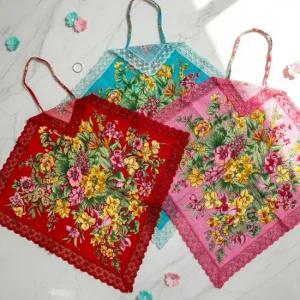 [이사야0613] 여성 에티켓 매너 손수건레이스 앞치마 무릎덮개(작약꽃)