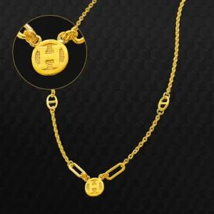 153골드 [최신]24K 순금목걸이 KGY 1026 브랜드스타일 H 하프클립 목걸이 37.5g(10돈 열돈) -기타중량 판매자 검색