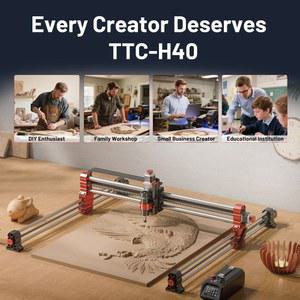 레이저 각인기 투트리스 TTC H40 500W 스핀들 금속 절단기 CNC 라우터 스테인리스 스틸 조각기 목공 도구