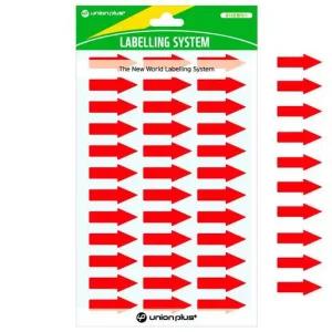 화살표스티커 컬러스티커 26mm 레드 UL603R 8매입 스티커 분류스티커 구분스티커 보안스티커 컬러스티커