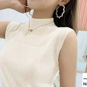 목폴라나시티 여자 20대 30대 정장 데일리 니트 나시 봄가을 이너