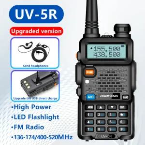 양방향 밴드 바오펑 충전 휴대용 C VHF 햄 타입 핸드헬드 2200mAh UV5R 듀얼 튜닝용품 무전기 UHF 장거리