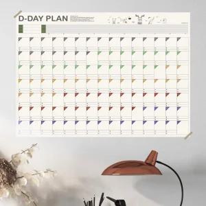 학생 스케쥴러 공부 디데이 학습 100일 플래너 깔끔한자료정리 수능 일정표 노트 시간