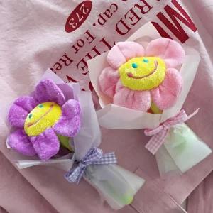 한송이 인형 꽃다발 부케 플레이 프라 워 리얼리티 꽃장식 생화 장식품 맞춤 선물 소품