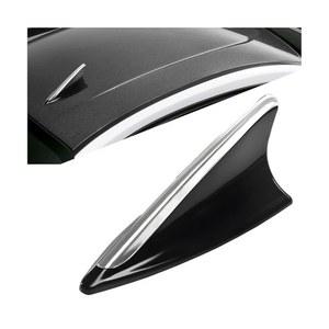 자동차용 KHGUZ 샤크 핀 안테나 커버, 차량 탑 루프 공중 신호 베이스, 접착 테이프로 장식용 자동차 탑퍼 캡 교체, SUV, 트럭, RV 블랙