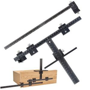 캐비닛 하드웨어 지그 알루미늄 합금 조절식 템플릿, 빠르고 정확한 설치 문짝 서랍 손잡이 풀 핸들 드릴