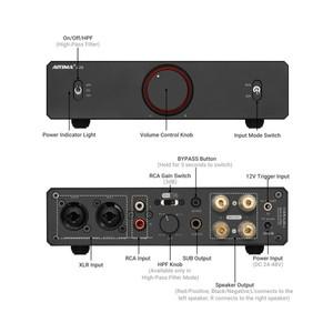 AIYIMA A20 PFFB 완전 밸런스 스테레오 파워 앰프 TPA3255 클래스 D 하이파이 오디오 300Wx2 고역 통과 필
