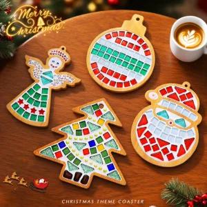 냄비받침 만들기 DIY 타일 티코스터 컵받침 크리스마스