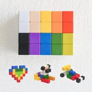 [루나스토리]유아 자석블럭 40pcs 아기 블록 교구 장난감