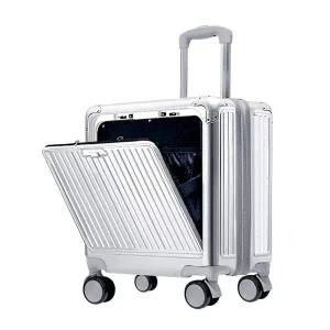 프론트오픈 기내용 하드캐리어 4바퀴 수납 여행 가방