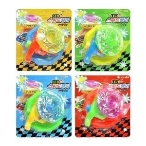 (토이팜) LED 스피드 팽이 랜덤 1개 자재