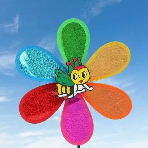 [골드스마일]꽃 바람개비 정원 레인보우 빛반사 소품 야외 행사