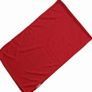 [골드스마일]습식 스포츠 타올 레드 타월 수영 휴대용