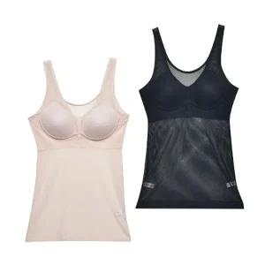 누디 메쉬 자가드 여성 망사 몰드 브라런닝 속옷