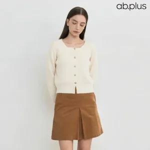 [ab.plus] 골드 버튼 골지 가디건 (LSA1MY36A)