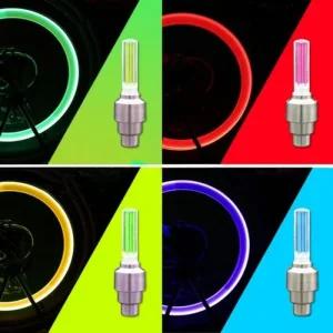 조명 바퀴등 자전거밸브 자전거 휠 라이트 2개입 (49H8f)