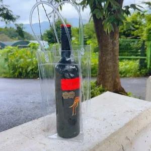 고품질 투명 무지 와인백 와인 칠링백 가방 꽃 담기 방수 샴페인 (WFFFWMI)