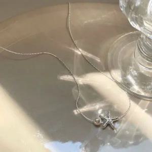 [콩심팥심]바다 보석 진주 목걸이 빛나는 고급 신부 액세서리